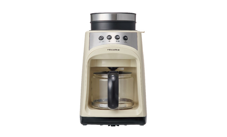 豆を挽くグラインダーとコーヒーメーカーが一体でこのサイズは画期的! 12,960円