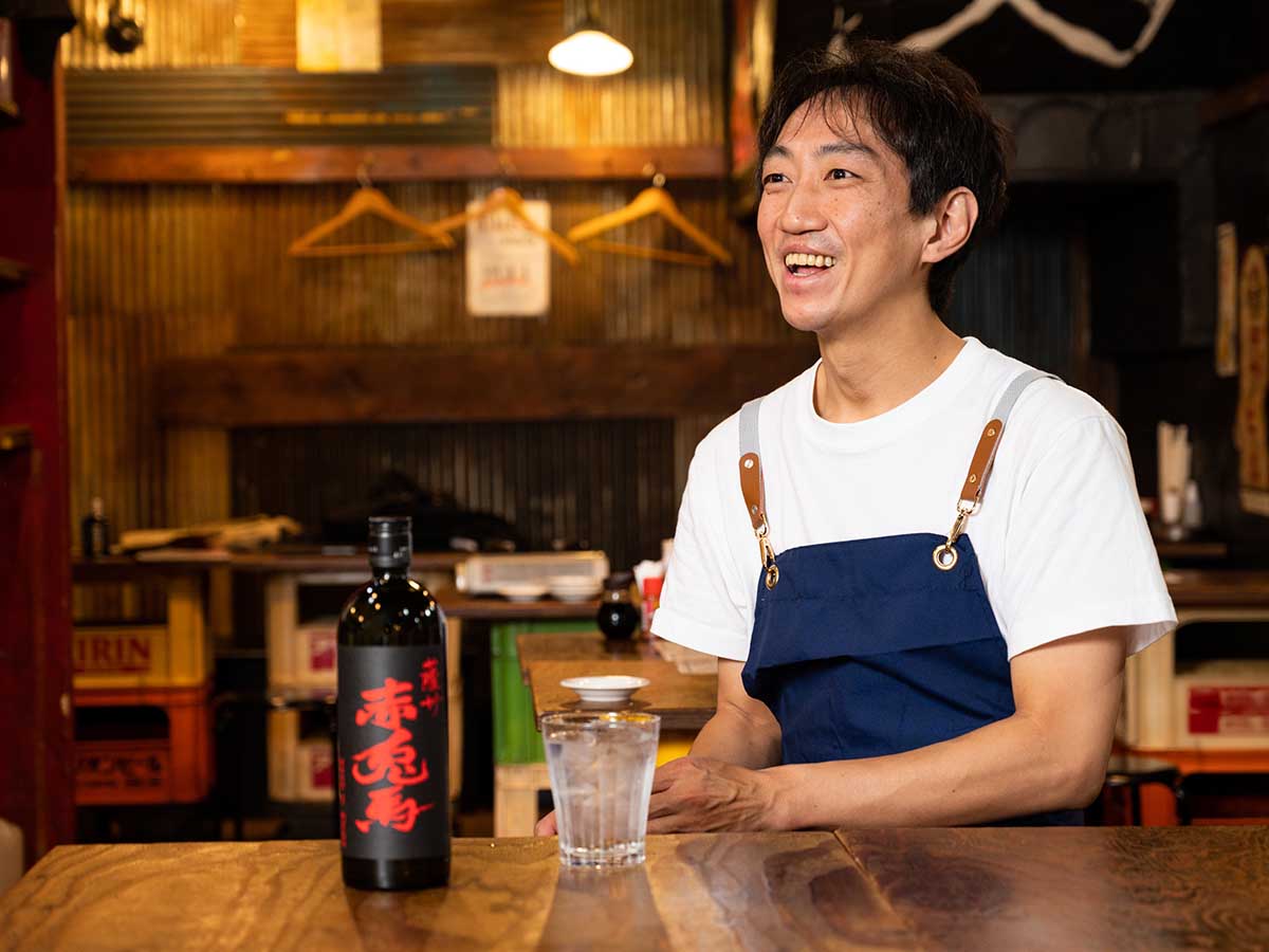 久しぶりに「薩州 赤兎馬」を飲み、不変の美味しさに感激した瀧川さん